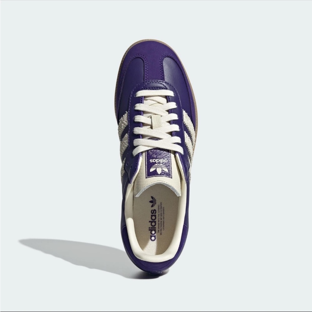 Adidas Samba Purple & White Women Sz 9 /7.5 Men NWB - Picture 4 of 14